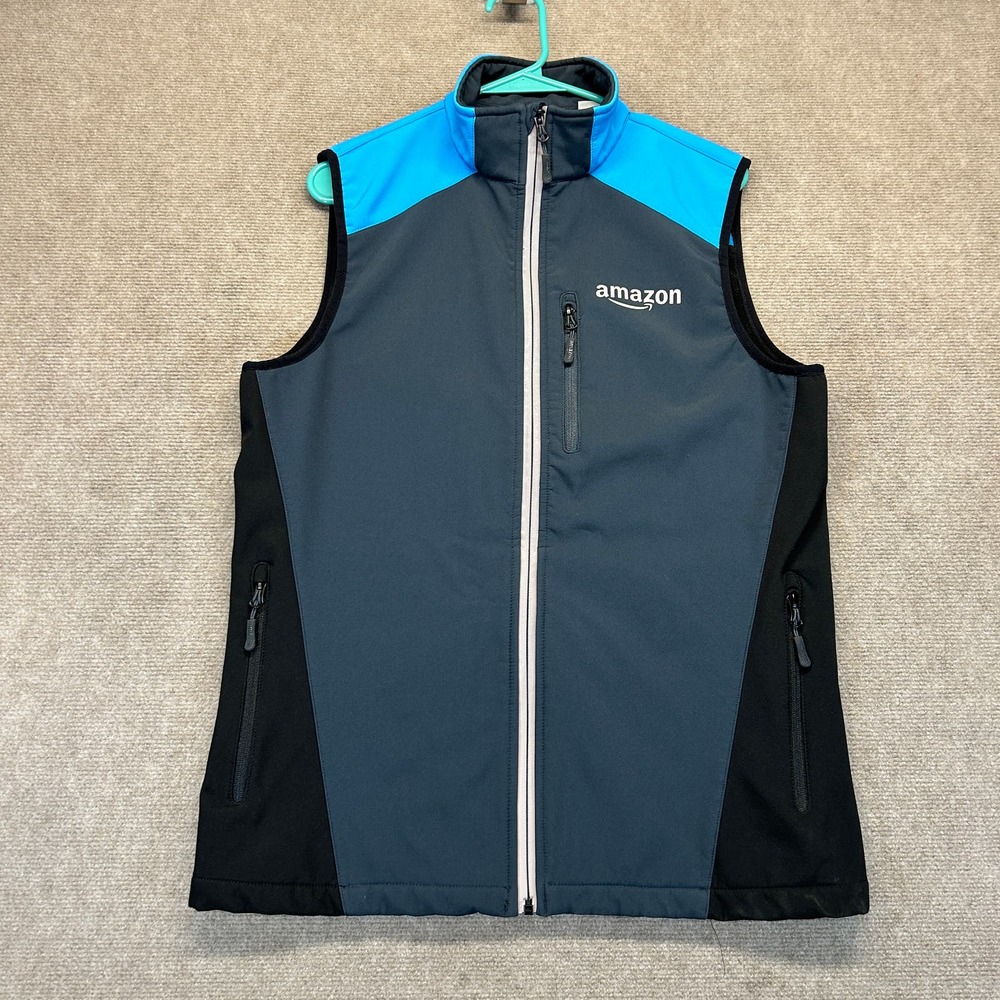 Amazon Employee Vest Women Small Men XS Full Zip Prime Delivery EUC